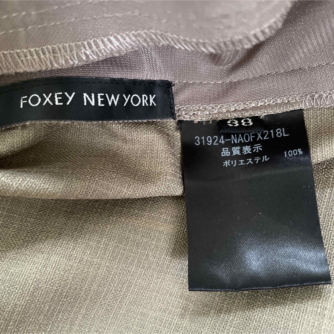 FOXEY(フォクシー)のFoxeyフォクシー ニューヨーク38リネン風ワンピース レディースのワンピース(ミニワンピース)の商品写真