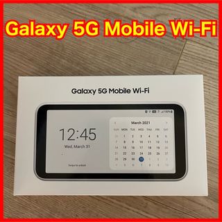 ギャラクシー(Galaxy)のGalaxy 5G Mobile Wi-Fi SCR01SWU ホワイト(PC周辺機器)