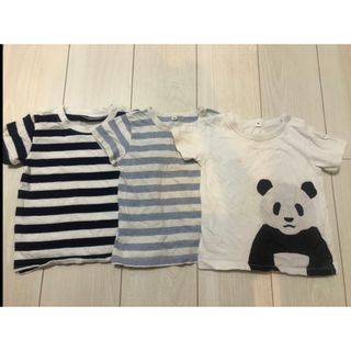 ムジルシリョウヒン(MUJI (無印良品))の無印　90cm Tシャツ　3枚セット　無印良品(Tシャツ/カットソー)