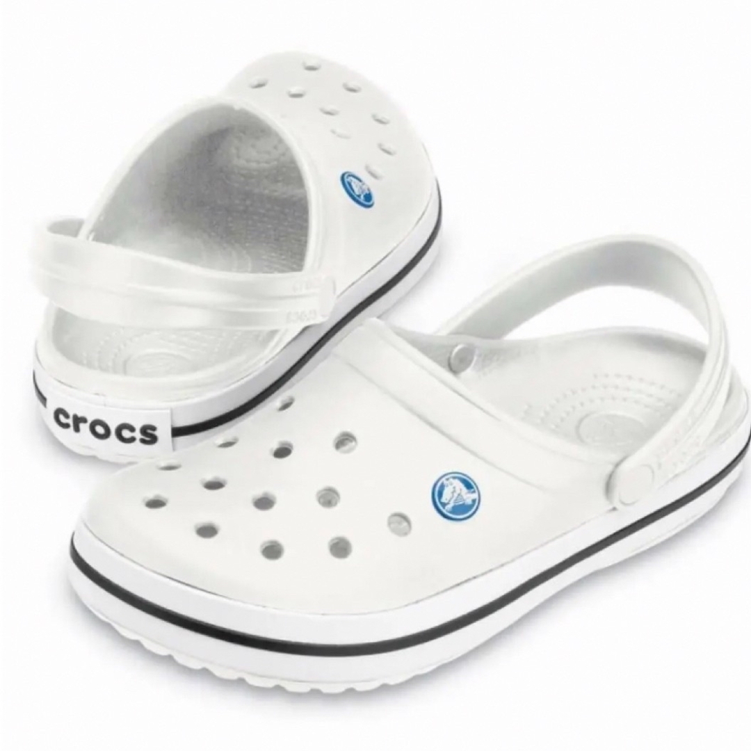 crocs(クロックス)の新品 27cm クロックス クロックバンド ホワイト メンズの靴/シューズ(サンダル)の商品写真