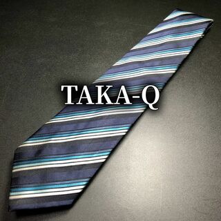 タカキュー(TAKA-Q)のタカキュー レジメンタル ネイビー ネクタイ B104-B14(ネクタイ)