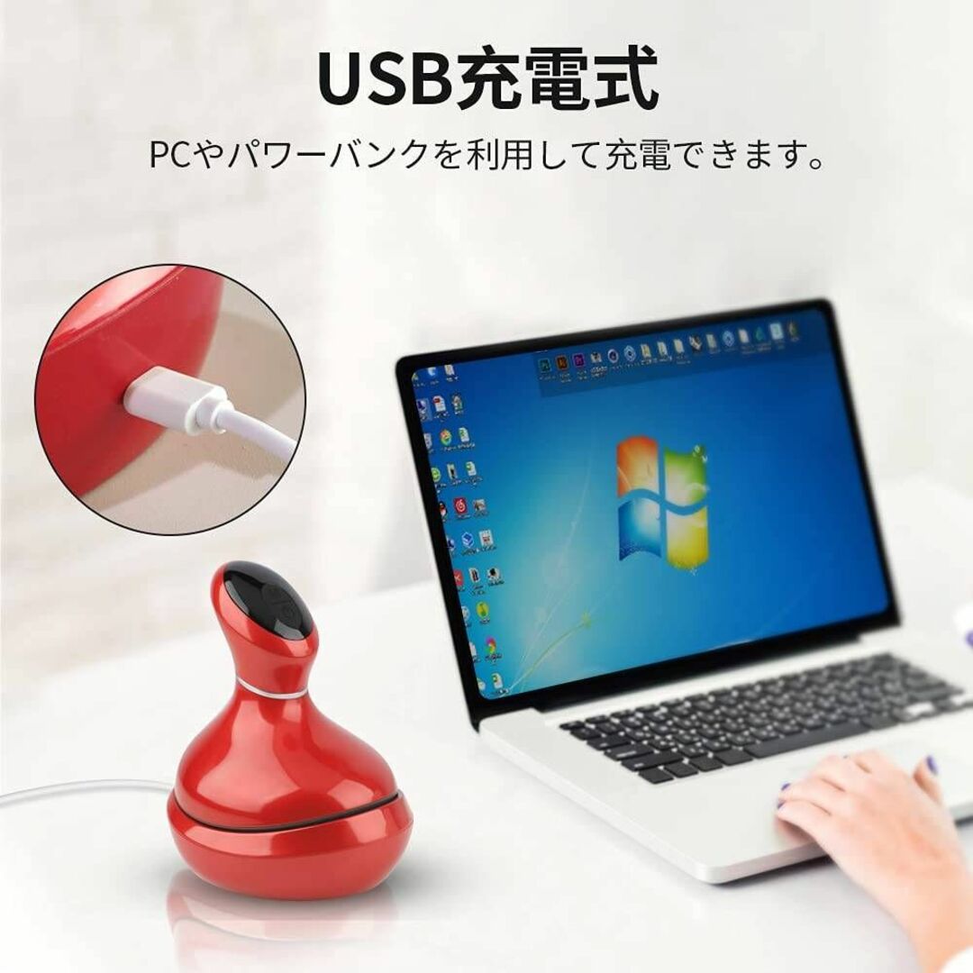 防水タイプの電動ブラシ 2段階スピード調整機能付き