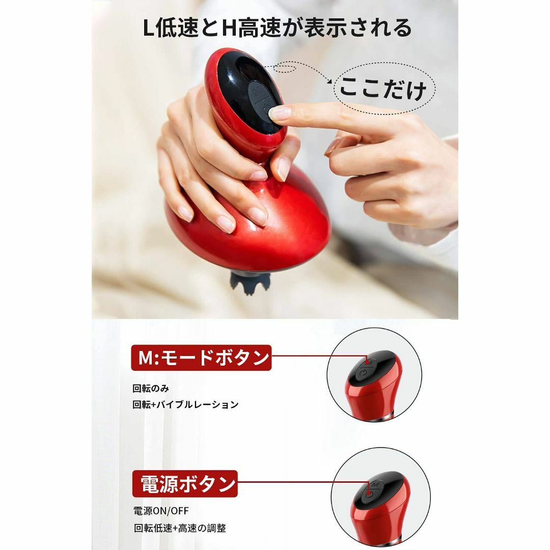 防水タイプの電動ブラシ 2段階スピード調整機能付き - 通販 ...