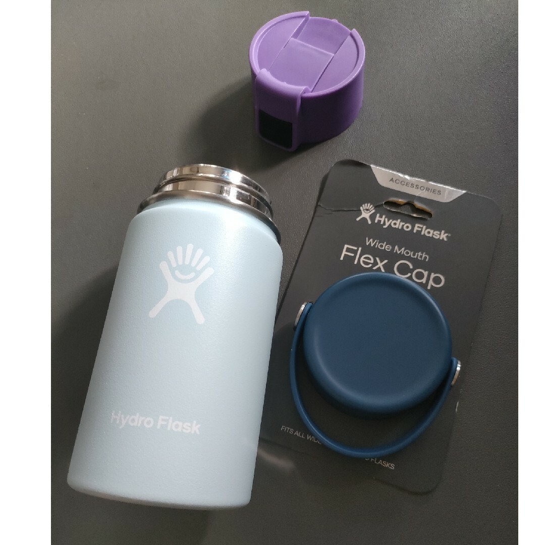HydroFlask(ハイドロフラスク)の新品 hydro flask 3点セット ハイドロフラスク flex cap インテリア/住まい/日用品のキッチン/食器(タンブラー)の商品写真