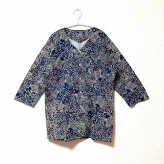 【超美品】鯉柄　錦鯉　和彫　シャツ　彫り師　七分丈(シャツ)