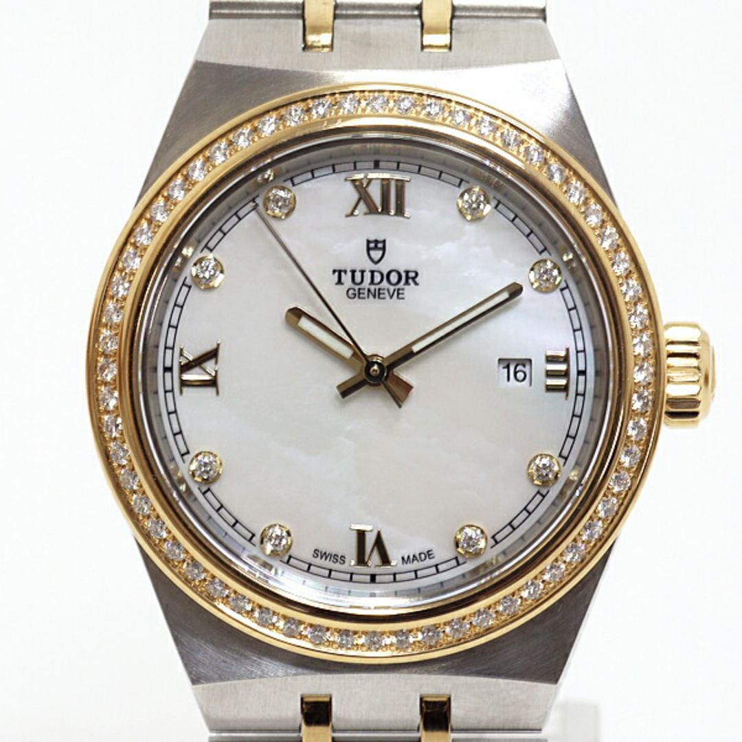 TUDOR チューダー レディース腕時計 ロイヤル M28323-0001 ホワイトシェル文字盤 自動巻き 仕上げ済