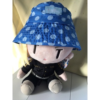 新品　紫外線カット帽子　ブルー　水玉　花(帽子)