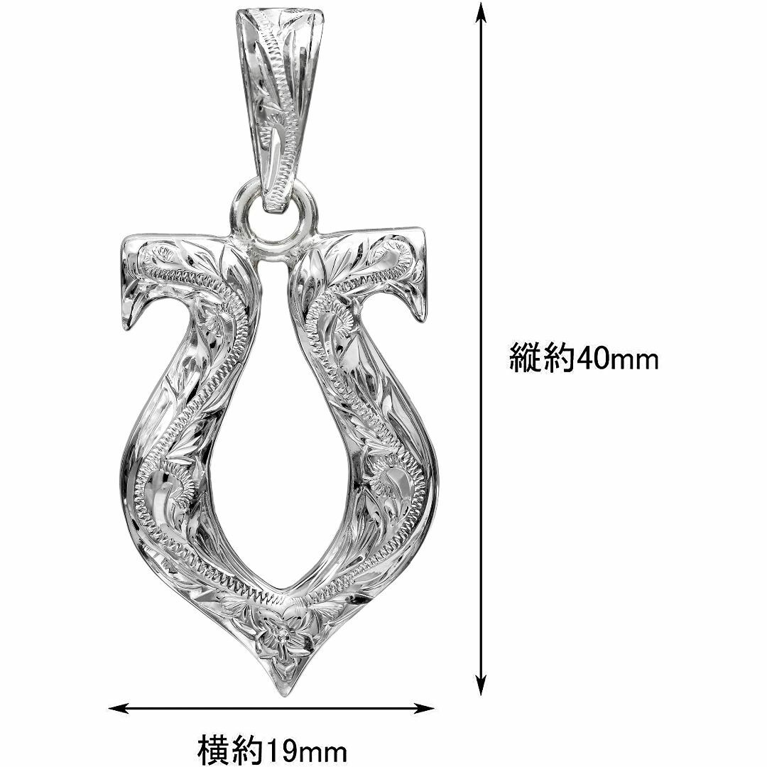 レイラニ ハワイアンジュエリー ホースシュー馬蹄 マイレリーフ＆スクロール波 彫