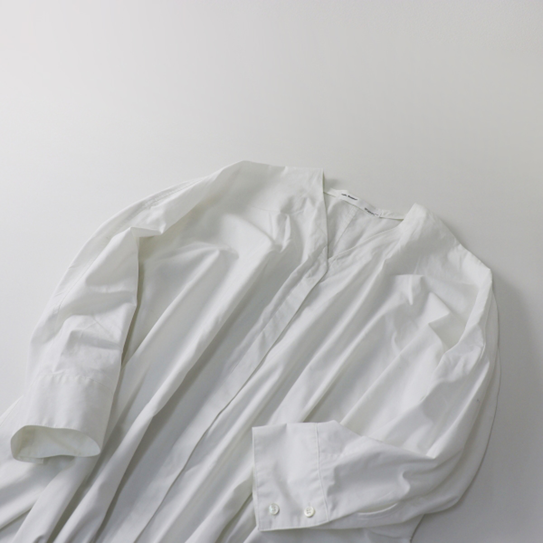 2022SS L'Appartement アパルトモン V Neck Shirts Onepiece ブイネックシャツワンピース/ホワイト ロング-. 【2400013417044】