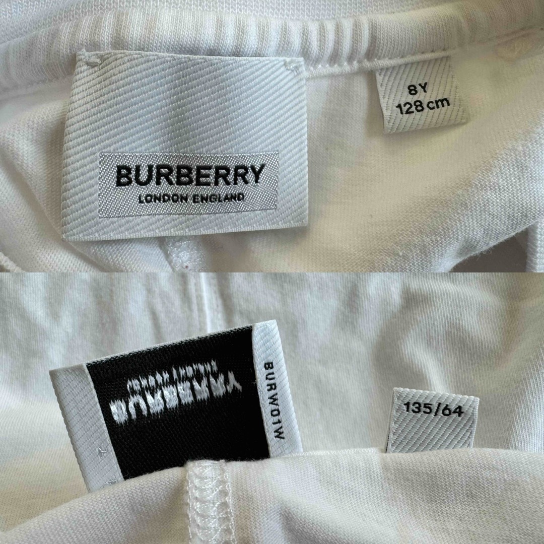 BURBERRY(バーバリー)のBurberry バーバリー 長袖　ロゴ　コットン　8Y キッズ/ベビー/マタニティのキッズ服女の子用(90cm~)(Tシャツ/カットソー)の商品写真