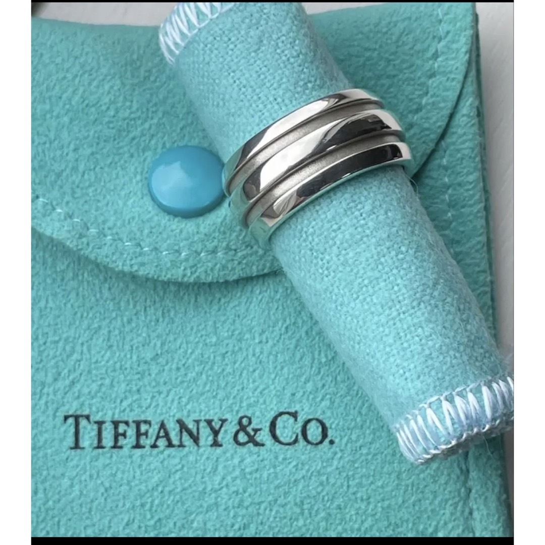 極美品 Tiffany ティファニーグルーブドリング 指輪 10.5号 シルバー ...