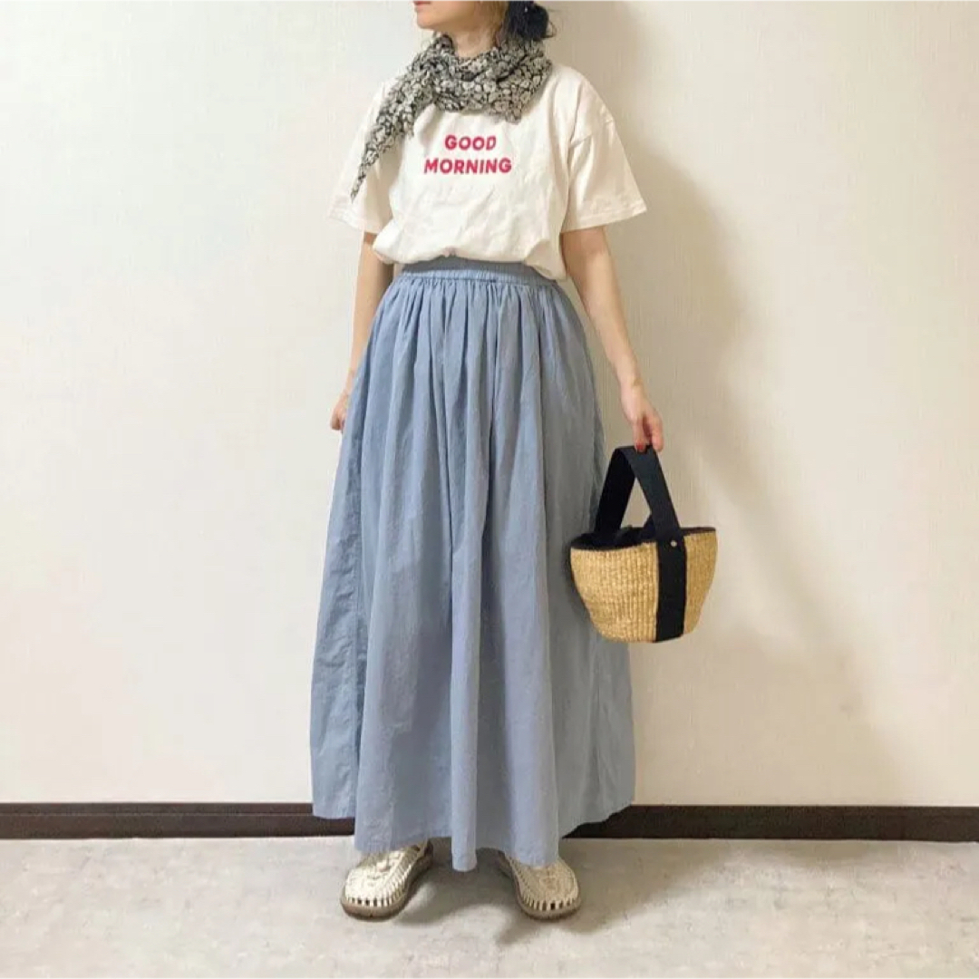 無印 フレンチスリーブブラウスとマキシスカート その他 | print4good