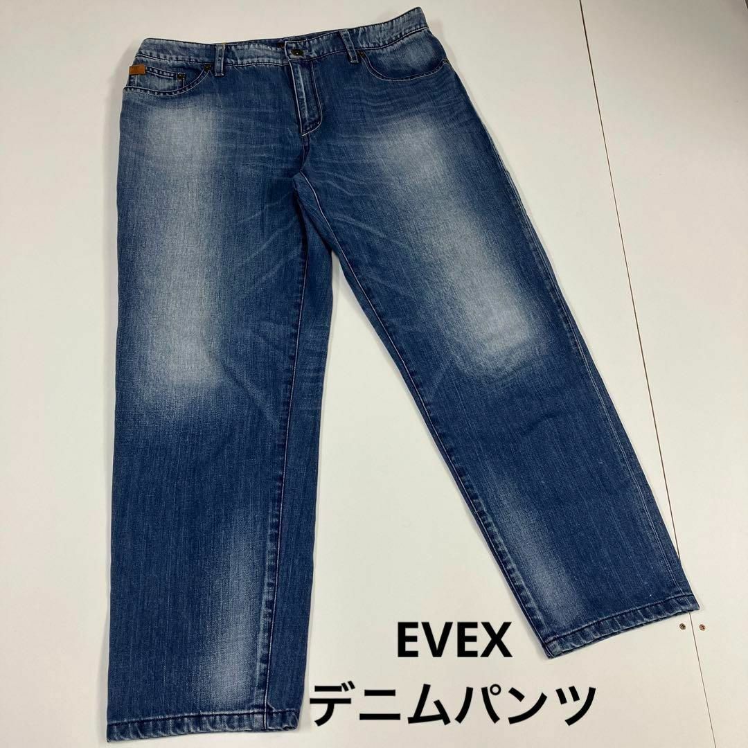 EVEX by KRIZIA(エヴェックスバイクリツィア)のEVEX エヴェックス　デニムパンツ　テーパード　ビッグサイズ　古着女子 レディースのパンツ(デニム/ジーンズ)の商品写真