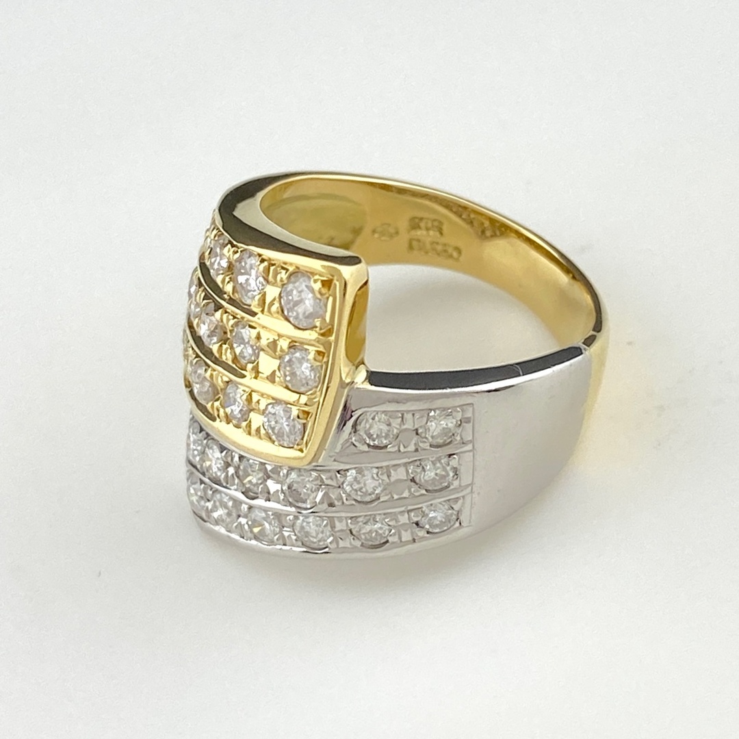 メレダイヤ デザインリング 11.5号 YG - リング(指輪)
