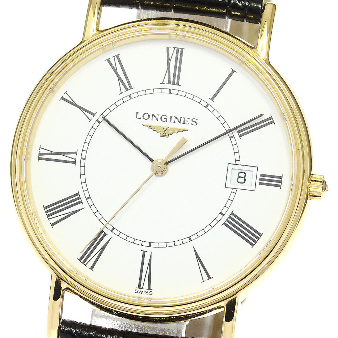 ロンジン LONGINES L4.720.2 グランドクラシック プレザンス デイト クォーツ メンズ 美品 箱付き_760414