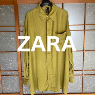 ザラ(ZARA)のZARA  長袖　シャツ　マスタードイエロー(シャツ)