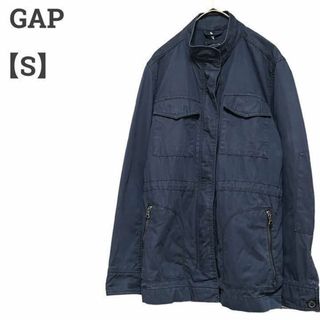 ギャップ(GAP)のギャップ レディース【S】ミリタリージャケット♡綿100% カジュアル♡ネイビー(ミリタリージャケット)