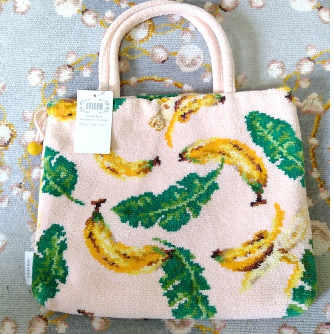 FEILER(フェイラー)の新品未使用　フェイラージャングルバナナ　巾着バッグ レディースのバッグ(ハンドバッグ)の商品写真