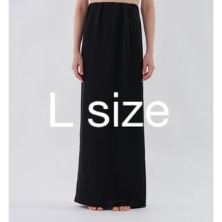 トゥデイフル(TODAYFUL)のEnof  ace long straight skirt ブラック(ロングスカート)