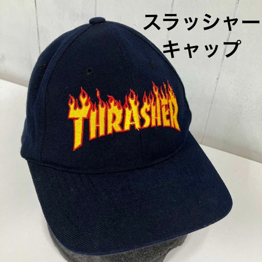 激レア　フレイムパターン　袖ロゴ　刺繍　THRASHER コーチジャケット