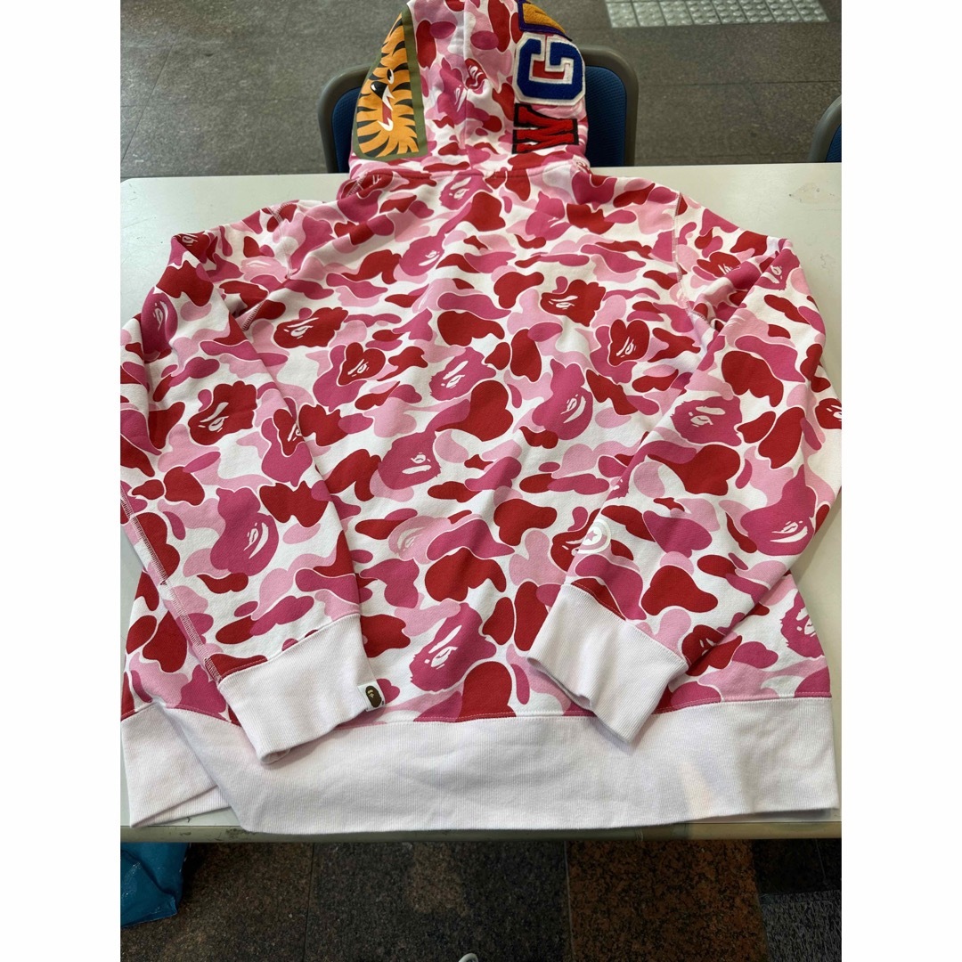 bape nbhd camo shark full zip hoodie