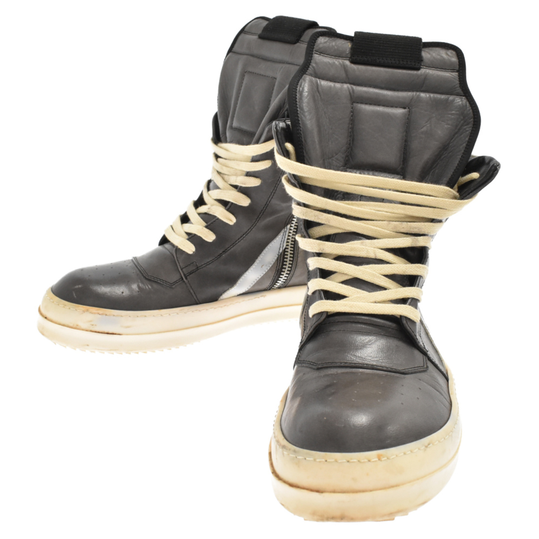 Rick Owens リックオウエンス GEOBASKET ジオバスケット レザーハイカットスニーカー グレー