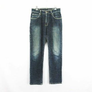 ラングラー(Wrangler)のラングラー デニム ジーンズ ストレート 縦落ち ストレッチ 29 インディゴ(デニム/ジーンズ)