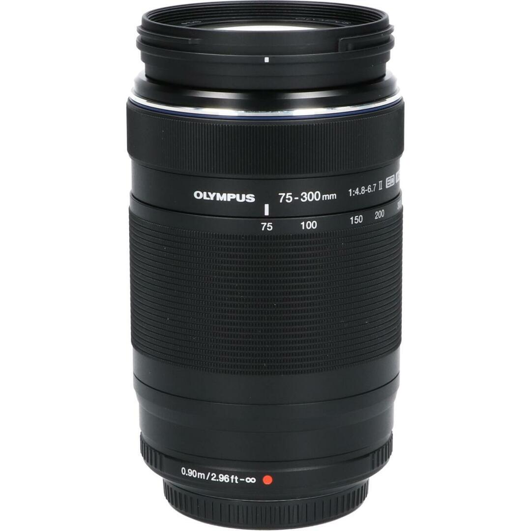 OLYMPUS(オリンパス)のＯＬＹＭＰＵＳ　ＭＺＤ　ＥＤ７５－３００ｍｍ　Ｆ４．８－６．７ＩＩ スマホ/家電/カメラのカメラ(レンズ(ズーム))の商品写真