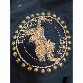 BALMAIN - バルマン エポーレット 長袖シャツ ブラック 39 装飾