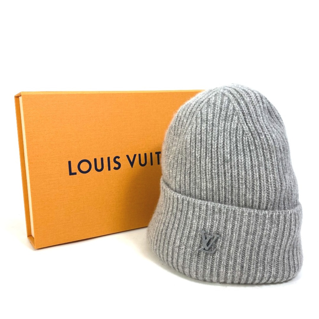 ルイヴィトン LOUIS VUITTON ビーニー・LV アヘッド 1.1 MP3248 ビーニー 帽子 ニット帽 ニットキャップ ニット帽 カシミヤ  グリ グレー 美品