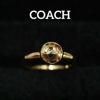 コーチ(COACH)の【匿名配送】COACH コーチ リング 指輪 11号 ゴールド ロゴ(リング(指輪))