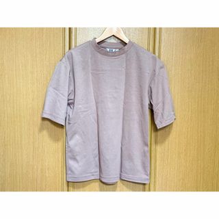 ユニクロ(UNIQLO)のエアリズムコットンオーバーサイズTシャツ（5分袖） 2色セット Mサイズ(Tシャツ/カットソー(半袖/袖なし))