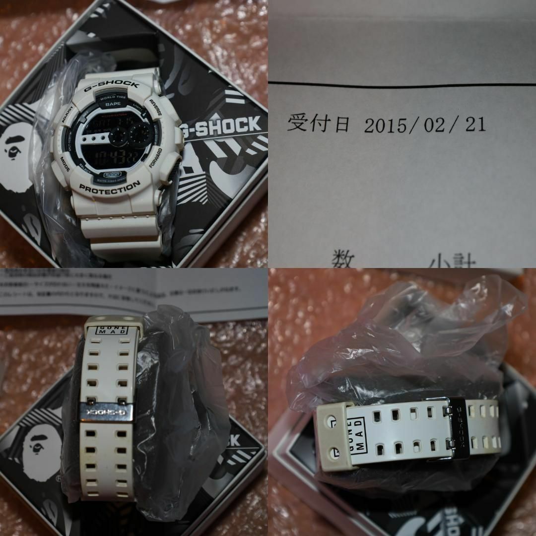 A BATHING APE(アベイシングエイプ)のBAPE G-SHOCK GD-100 15SSエイプジーショックホワイト メンズの時計(腕時計(デジタル))の商品写真