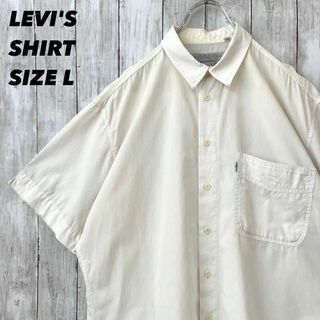 リーバイス(Levi's)の4枚おまとめLEVI'Sリーバイス半袖刺繍ロゴワークシャツ　サイズLアイボリー.(シャツ)