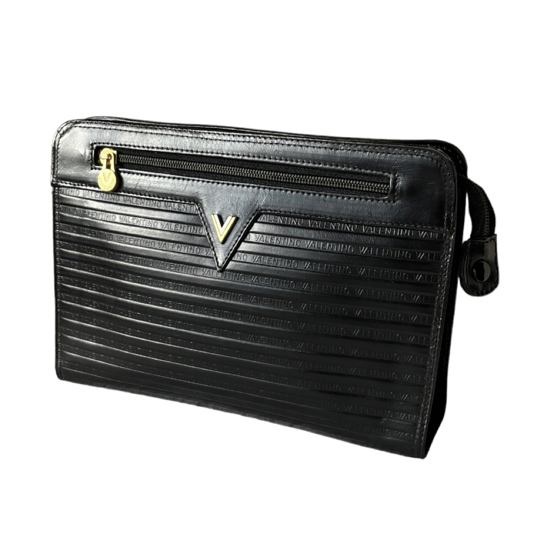 MARIO VALENTINO(マリオバレンチノ)のマリオ ヴァレンティノ  セカンドバッグ　ブラック メンズのバッグ(セカンドバッグ/クラッチバッグ)の商品写真