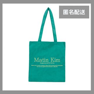 matin kim マーティンキム　トートバッグ エコバッグブラック 韓国(トートバッグ)