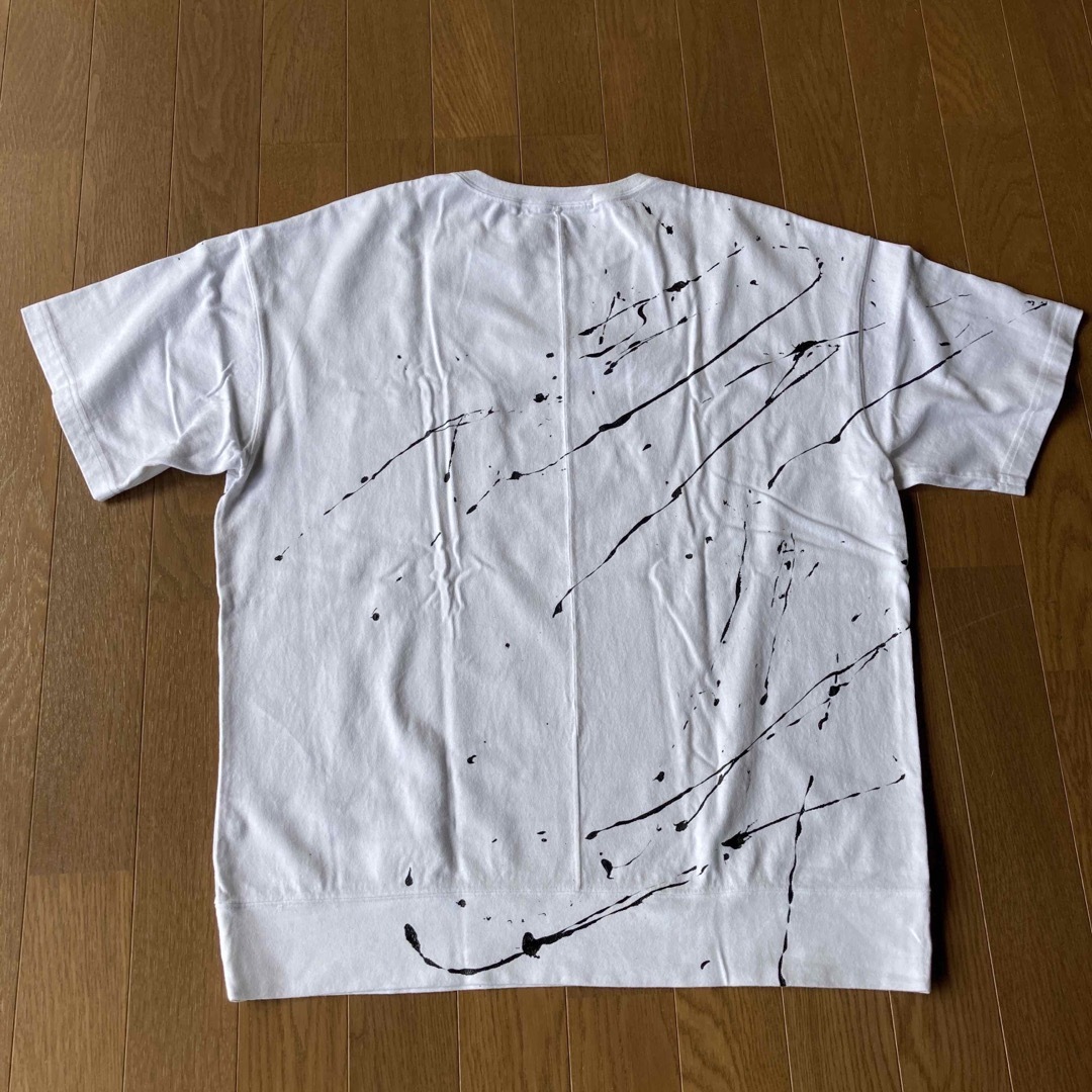 サルートヘルム（SALUTE HELM）半袖 ペイントTシャツ　綿100% メンズのトップス(Tシャツ/カットソー(半袖/袖なし))の商品写真