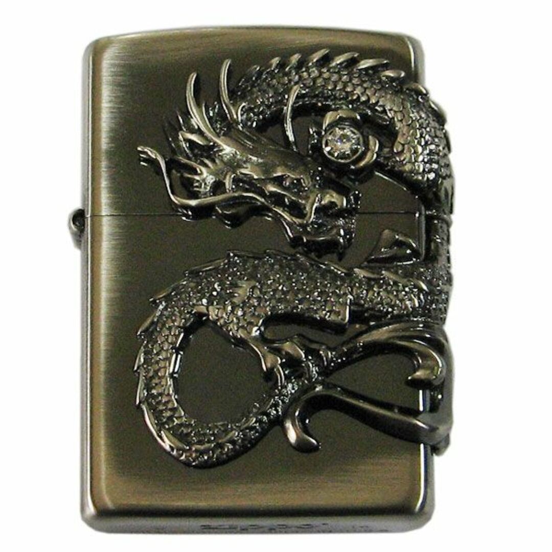 ZIPPO 龍メタル　アンティークニッケル