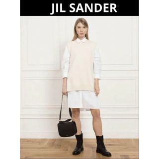 Jil Sander - ジルサンダー 2022AW クルーネックニットベスト 白系