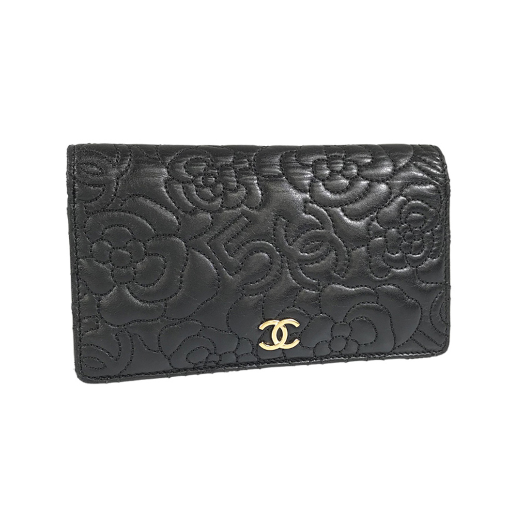 CHANEL - シャネル カメリア 長財布 長財布 二つ折りの通販 by ...