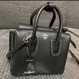 【良品正規品】MCM 　トートバッグ　ショルダーバッグ　2way  　黒