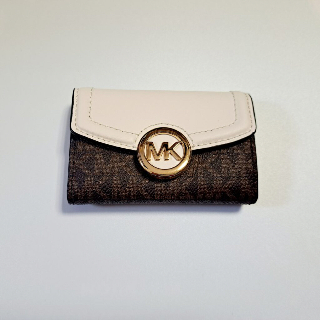 MICHAEL KORS キーケース フルトン シグネチャー レザー ブルー