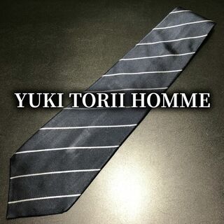 ユキトリイインターナショナル(YUKI TORII INTERNATIONAL)のユキトリイ レジメンタル ネイビー ネクタイ B104-H05(ネクタイ)