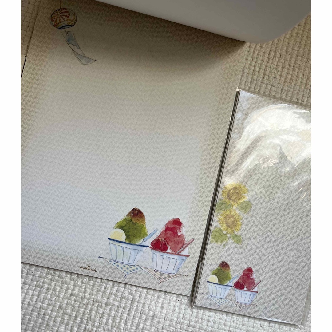 涼味彩々レターセット ハンドメイドの文具/ステーショナリー(カード/レター/ラッピング)の商品写真
