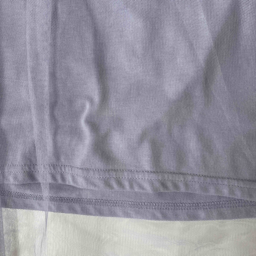 ALGY(アルジー)のチュール重ねチュニック キッズ/ベビー/マタニティのキッズ服女の子用(90cm~)(Tシャツ/カットソー)の商品写真