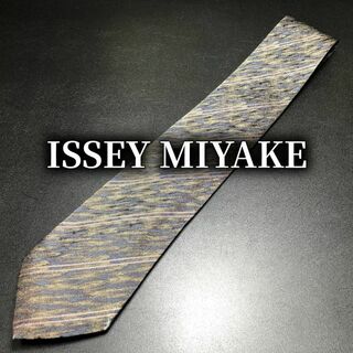 イッセイミヤケ(ISSEY MIYAKE)のイッセイミヤケ レジメンタル グレー ネクタイ ナロータイ B104-H07(ネクタイ)