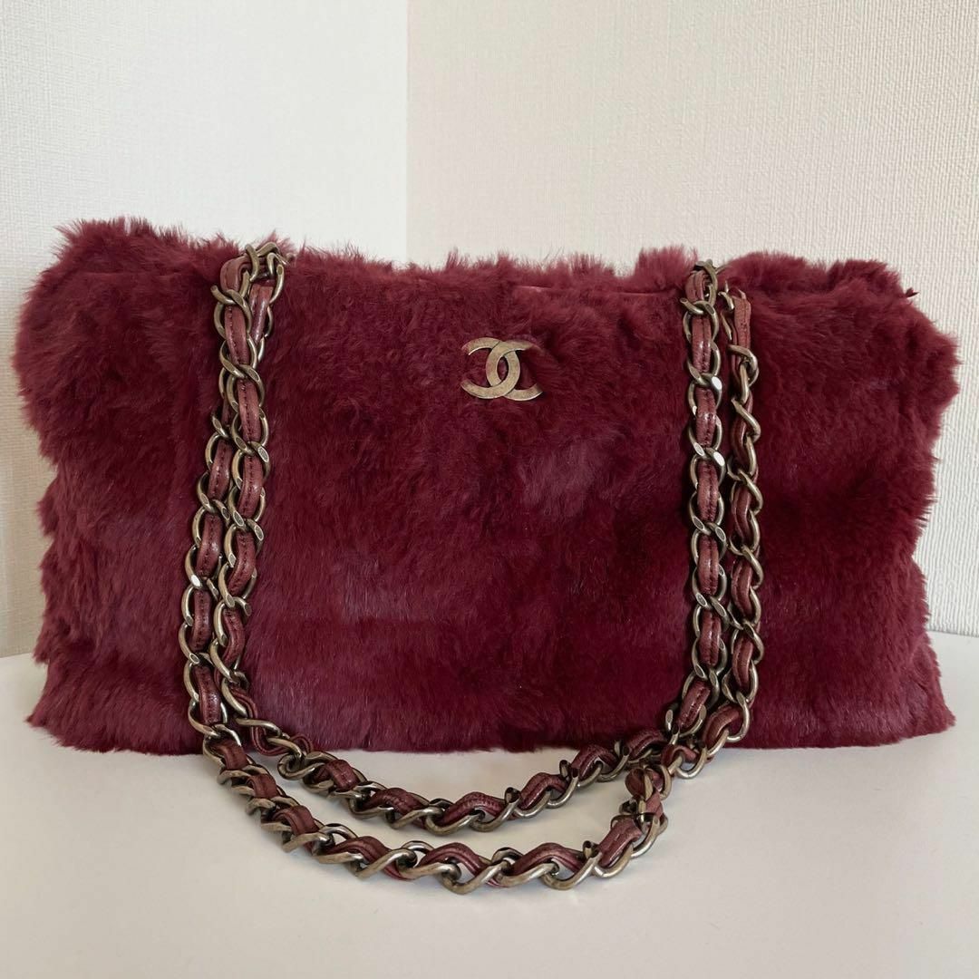 CHANEL(シャネル)の✨美品✨ シャネル ココマーク ミンクファー チェーン ショルダーバッグ レディースのバッグ(ショルダーバッグ)の商品写真