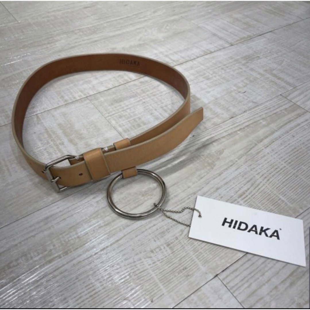 21AW 新品 未使用 HIDAKA Loop belt ベルト ナチュラル系