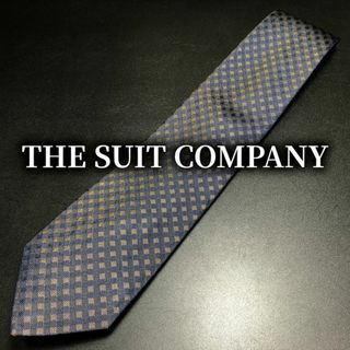 スーツカンパニー(THE SUIT COMPANY)のスーツカンパニー チェック ネイビー＆ブラウン ネクタイ B104-H11(ネクタイ)