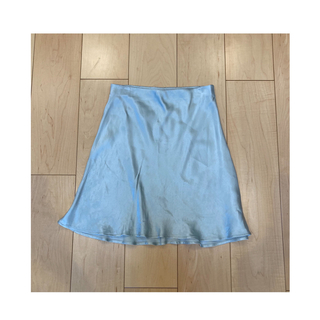 専用 vintage h&m flare mint skirt(ひざ丈スカート)